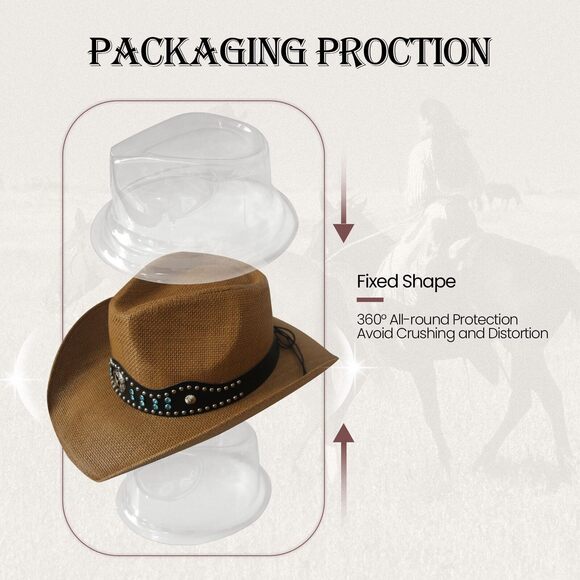 6524 Cowboy Hat,cowgirl Hat,cowboy Hats For Women/mens/straw Wide main image 7
